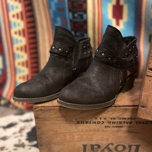 Low Ankle Black Booties